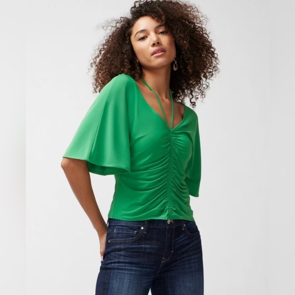 WHBM green top only worn once!​​​​​​